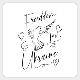 Freedom for Ukraine, The whole world with Ukraine Sticker